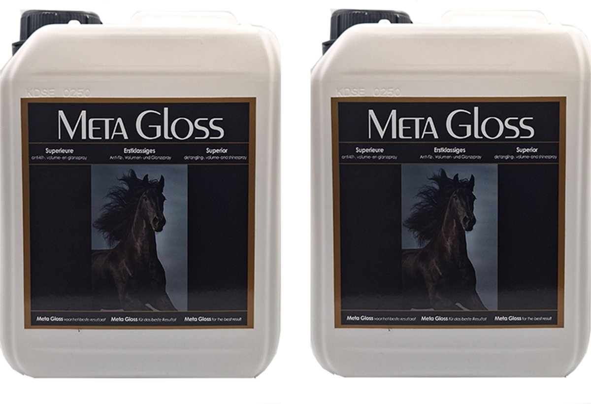 Meta Gloss spray 2 x 2.5 ltr. navul- voordeelverpakking