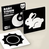 (20x) Baby Vision Kaarten - 0 tot 3 maanden - Hoog Contrastkaarten - Montessori speelgoed - Zwart/wit baby kaarten - Educatieve kaarten - visuele stimulatie en ontwikkeling