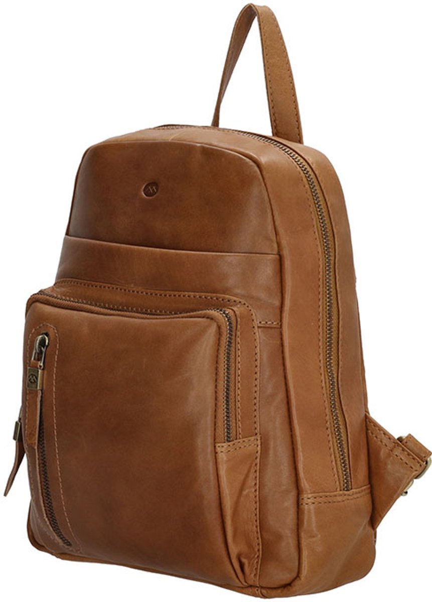 Hide & Stitches Daydreamer Rugzak - 100% Leer - Cognac
