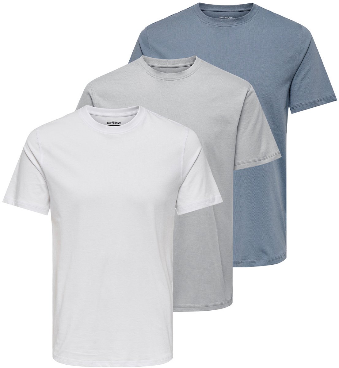 Only & Sons Heren t-shirt 3 pack MAX