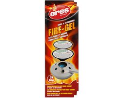 Eres – Fire gel - Brandpasta – Brandgel - Geschikt voor fondue & gourmet – Rook- en Geurvrij – 3x 80g