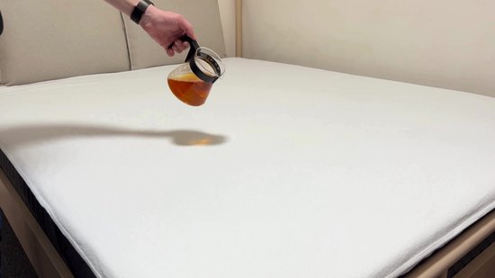 Protège matelas imperméable 160x200 - Protège matelas lavable - Respirant - Surface coton - Couvre matelas imperméable antibactérien avec 4 élastiques de Liserés - 100% imperméable - Protège matelas Incontinence 160x200 cm