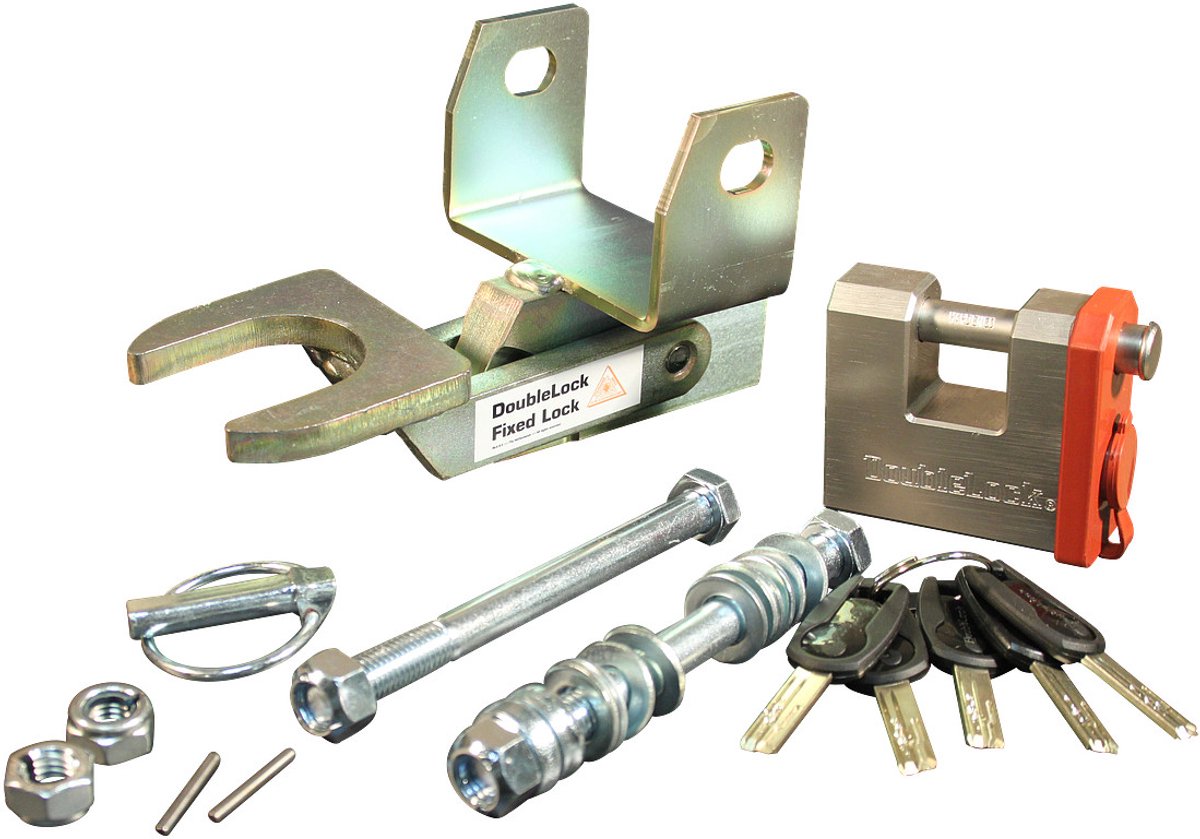 DoubleLock EM350 Fixed Lock - SCM gekeurd onderbouw disselslot voor geremde koppelingen