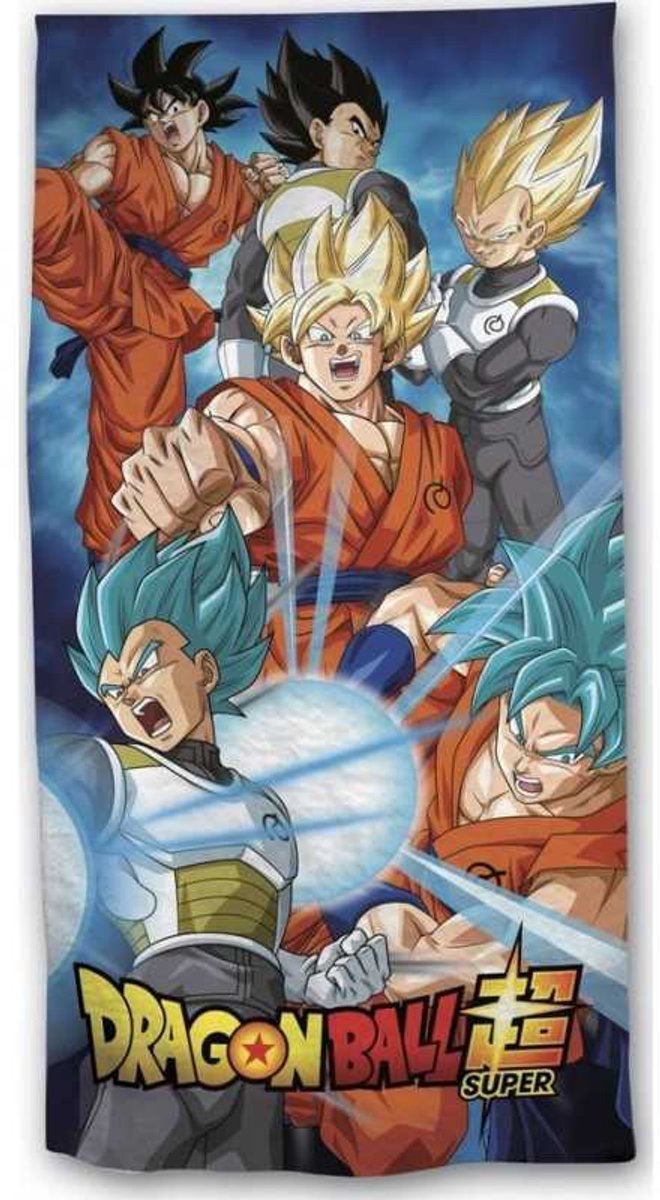 Dragon Ball Z - Strandlaken - Badlaken - Handdoek - 70x140Cm - Katoen.