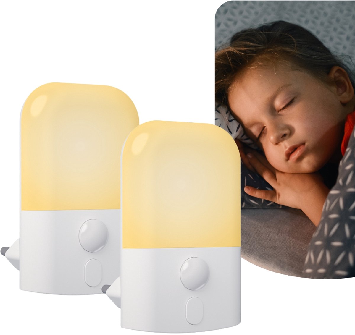 Latium Nachtlampje met Bewegingssensor - 2 stuks - Geschikt voor Baby's, Kinderen en Volwassenen