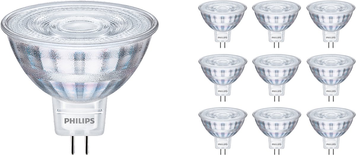 Voordeelpak 10x Philips Corepro LED Spot GU5.3 MR16 2.9W 230lm 36D - 827 Zeer Warm Wit | Vervangt 20W