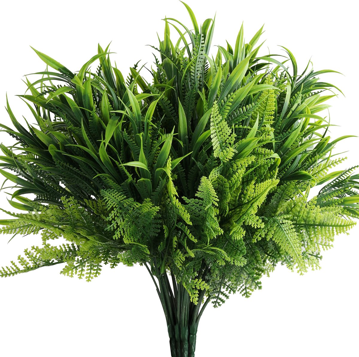 Unyqoos ® Realistisch Uitziende Kunstplanten voor Binnen- en Buitendecoratie, Set van 6 Stuks Groen