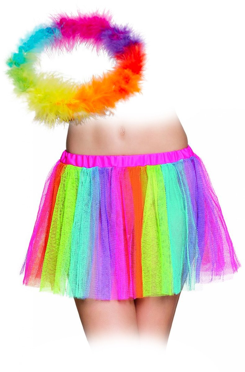 Vegaoo - Assortiment veelkleurige regenboogenaccessoires volwassenen