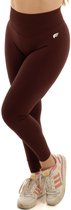 Legging Femme DM Training Pulse – Taille Haute – Galbant & Opaque – Effet Fessier Peach – Yoga, Pilates & Fitness (Bordeaux)