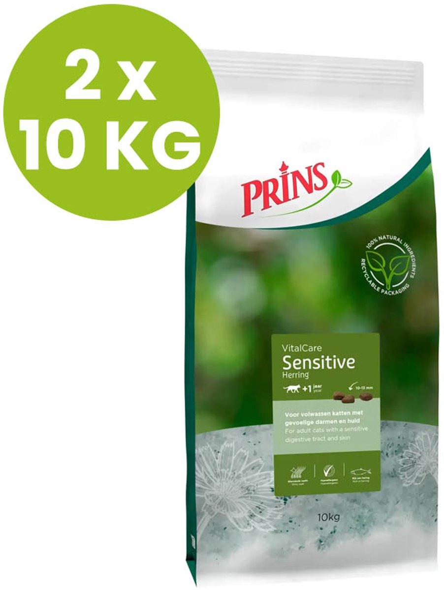 Prins VitalCare Sensitive - Kattenvoer - 2 x 10 KG