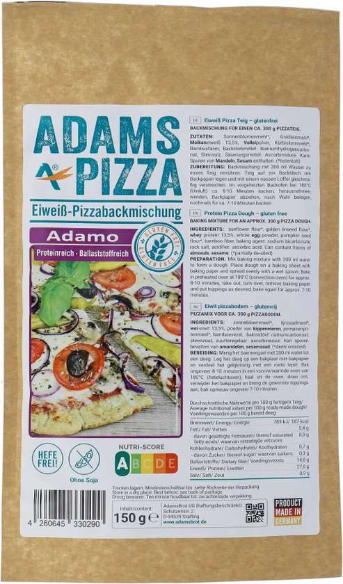 Adams Pizzabodem Adamo 150 gr