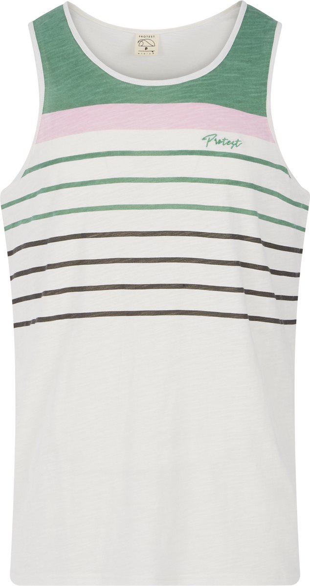 Protest Prtluka – Tanktop Heren – Mouwloos – Ronde hals Groen