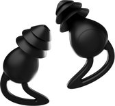 Earplugs - Incl. opbergdoosje - Oordoppen voor Slapen - Oordopjes Voor Festival - Loop Sleep - Siliconen Partyplugs - Gehoorbescherming - Zwart - Alyze