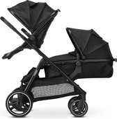 Mooiys Riley Kinderwagen 2in1 - Duo Kinderwagen - Uitbreidbaar inclusief reiswieg en zitje - Zwart