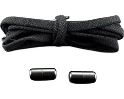 Knaak Plat Elastische Veters - Niet meer strikken! - Zwart - 100 cm - 1 Paar
