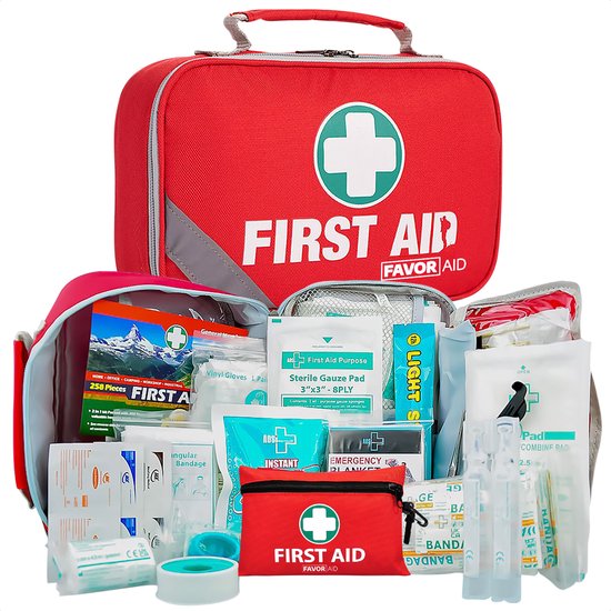 Foto: 258 delige ehbo kit ehbo koffer verbanddoos verband noodpakket