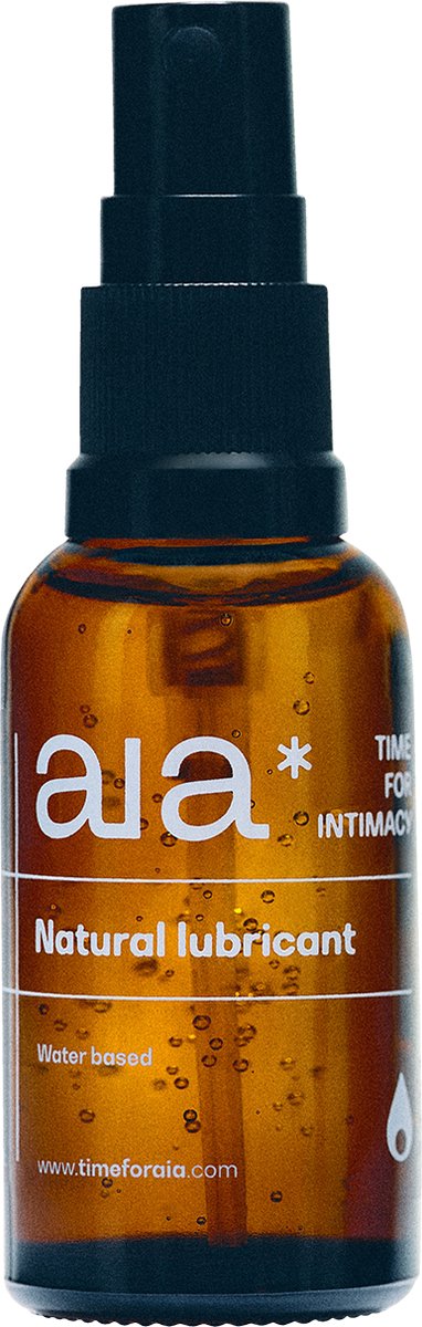 Aia* Natuurlijk Glijmiddel - 30 ml - Op waterbasis - Natural Lubricant, Lube - Gebruik voor vagina, penis, hand of anaal