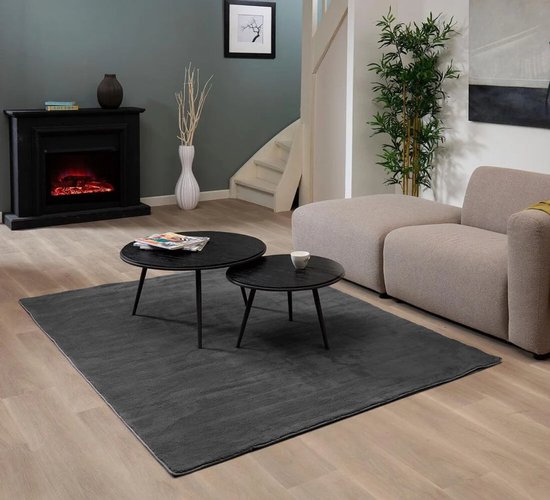 Découvrez Tapis shaggy lavable Melvin Beige en différentes tailles