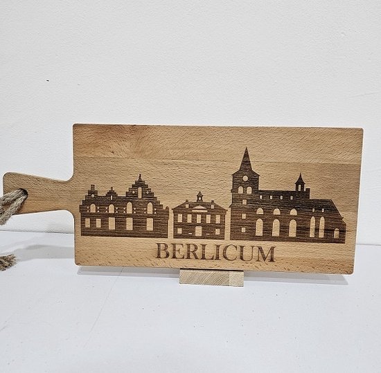 Planche à boissons Skyline Berlicum en bois de hêtre 49 cm