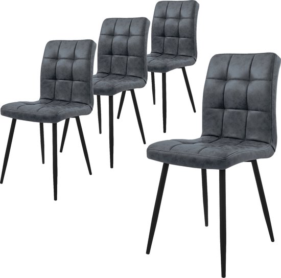 Set van 2 eetkamerstoelen MINIER Hout Groen/donkerbruin