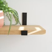 STERKSTAEL Odin - support d'étagère industriel support mural support mural 1 pièce - NOIR - revêtement en poudre - acier