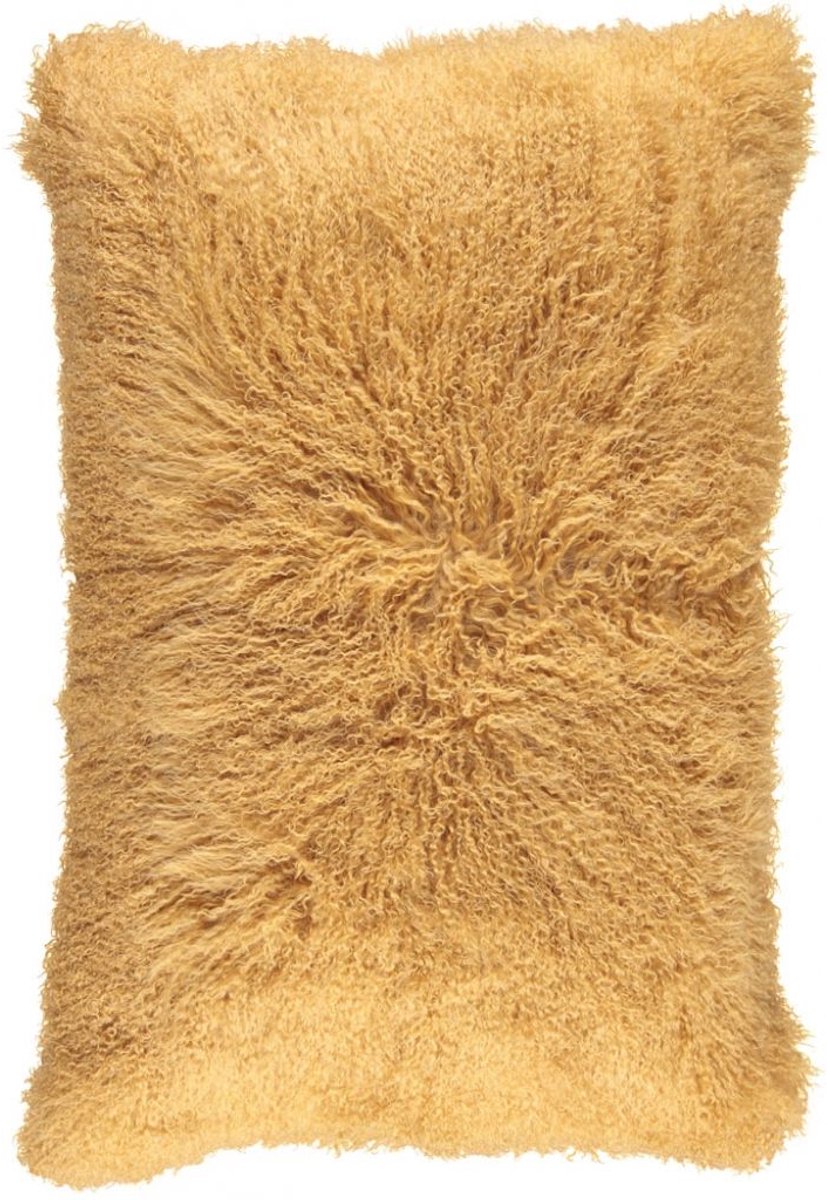 Sheepskin House Curly Kussen - 60x90 cm Imperial Yellow