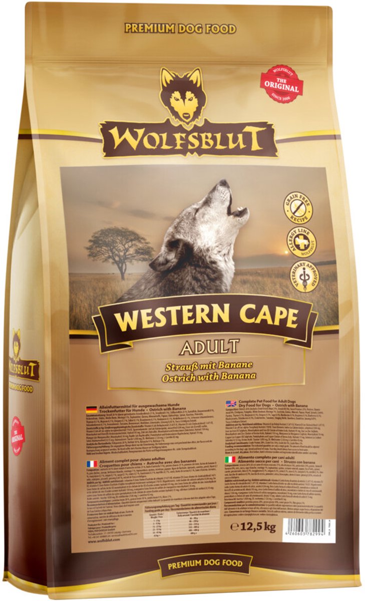 Wolfsblut Grain Free Adult Western Cape 12, 5 Kg - Hond