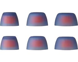 Ibley ComfortFit Siliconen oortips voor JBL Tune 230NC & JBL Live Pro+ blauw - Siliconen Earplug - S/M/L formaat - 3 paar - 3 maten - JBL Tune 230NC oortips - JBL Live Pro+ oortips