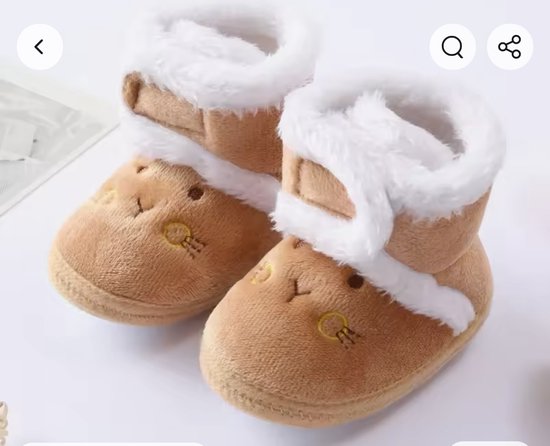 Baby schoentjes, warme slofjes, sokjes, 0-6 maanden, schattige baby  bol