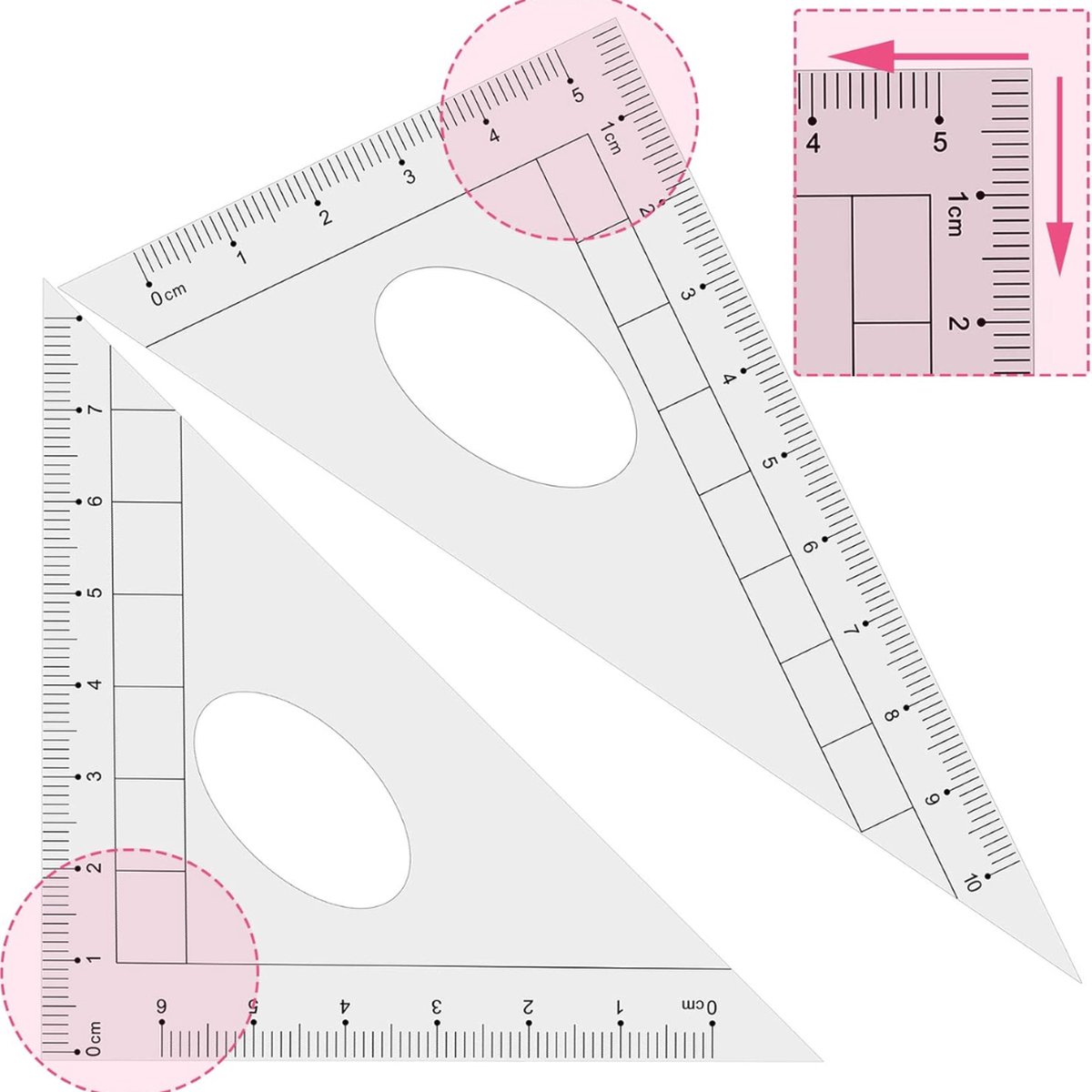 Fortspang Geometrieset, voor geometrie wiskunde geometrie kit, 7 stuks, bevat liniaal gradenboog tekening cirkel, potlood voor studenten technische Fortspang Geometrieset, voor geometrie wiskunde geometrie kit, 7 stuks, bevat liniaal gradenboog tekening cirkel, potlood voor studenten technische