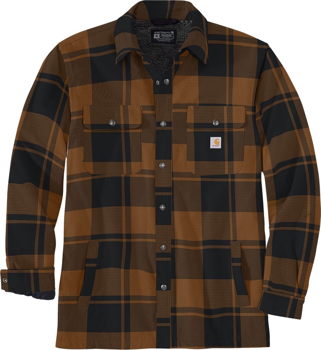 Carhartt Jacke Flannel Sherpa-Lined Shirt Jac Carhartt® -2XL Bruin