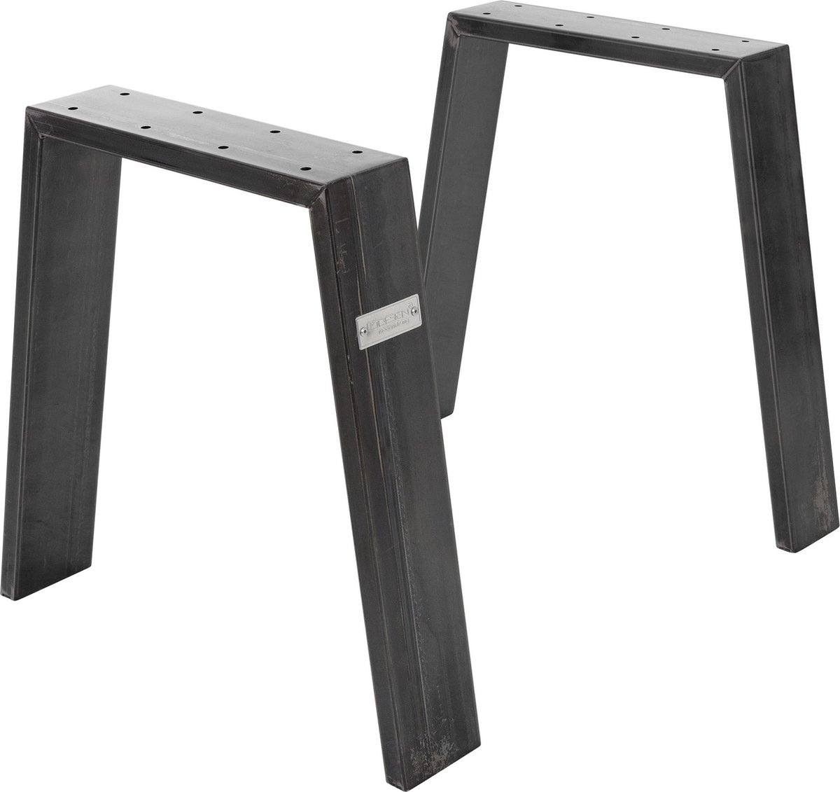 ml-design loft tafelpoten set van 2 44x42cm industrieel roestvrij staal U-vormig industrieel design 8x2 cm profiel metalen tafelframe geschikt voor eettafel of bureau stevige meubelpoten scandic tafellopers voor DIY-projecten en meubels op maata Industrial