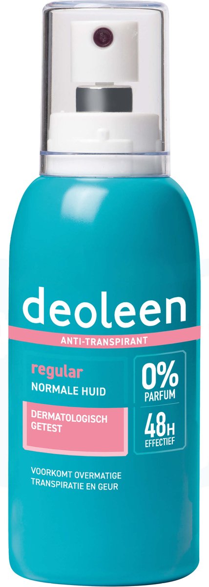 Deoleen Anti-transpirant - Pompspray Regular - Deodorant - 75 ml