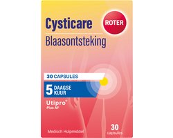 Roter Cysticare Utipro Plus AF - 5 daagse behandelingskuur bij blaasontsteking - 30 capsules