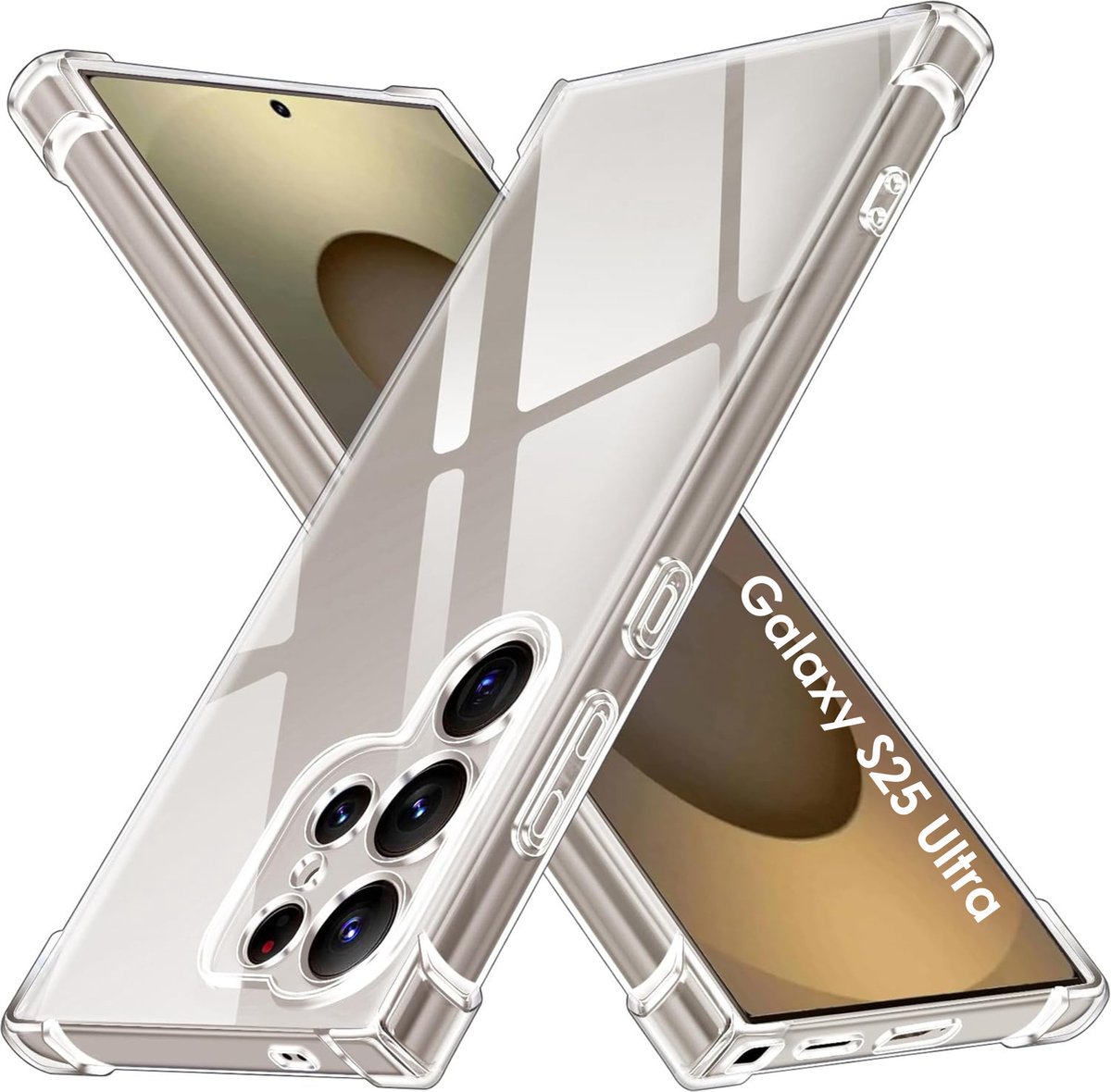 Hoesje voor Samsung Galaxy S25 Ultra backcover Shockproof siliconen Transparant