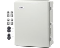 VEVOR Elektrische Aansluitdoos voor Buiten, 350 X 250 X 150 Mm, Abs-Kunststof Elektrische Behuizing Met Scharnierend Deksel, Roestvrijstalen Vergrendeling, Ip67, Stof- en Waterdicht voor Elektriciteit
