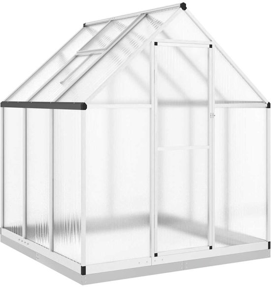 Wiltec dubbele kweekkas van aluminium 100 x 120 x 40 cm, groentebed met afsluitbaar dak en 4 vleugels, weerbestendige kas met UV-bescherming