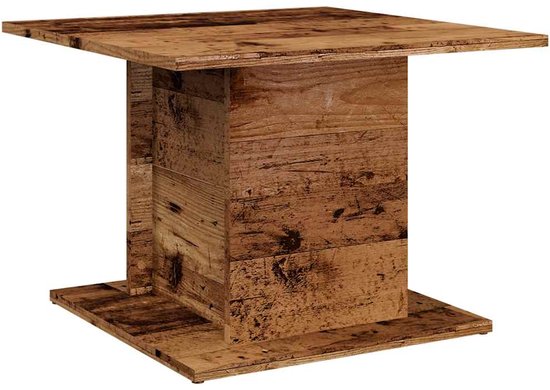 vidaXL - Salontafel - 102x55x42 - cm - bewerkt - hout - oud - houtkleurig