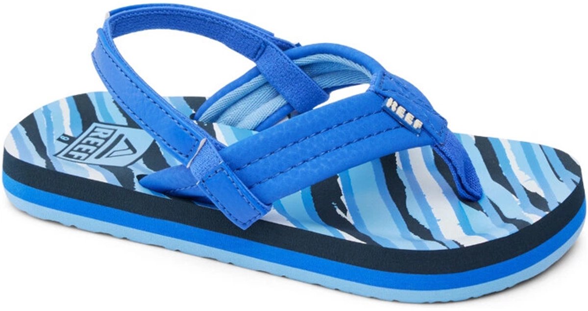 Reef Teenslipper Little Ahi Royal Stripe Blauw
