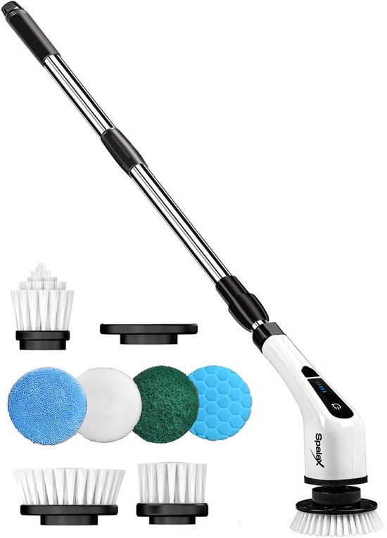 Spalax elektrische schoonmaakborstel met steel