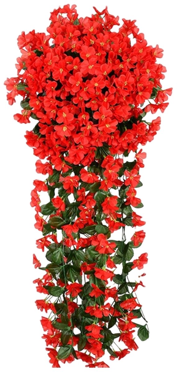 Vivva - Kunst Orchideeën - Kunstbloemen - Nepbloemen - Kunst Bloemen - Nep Bloemen - Kunstboeket - Rood - HANGROSE
