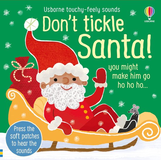 DON'T TICKLE Touchy Feely Sound Books- Don't Tickle Santa! - cover