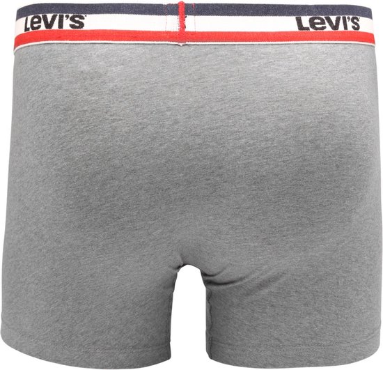 Lot de 2 shorts longs et boxers Levi's Blauw/ Grijs Katoen S