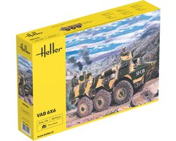 Heller Modelbouwpakket Militaire voertuigen - 81141 VAB 6x6 - Véhicule de l'Avant Blindé - Militair Pantservoertuig Plastic - 1:35 - Modelbouw
