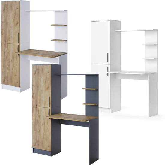 Vicco Bureau Tessa, Wit, 122,9 x 52 cm