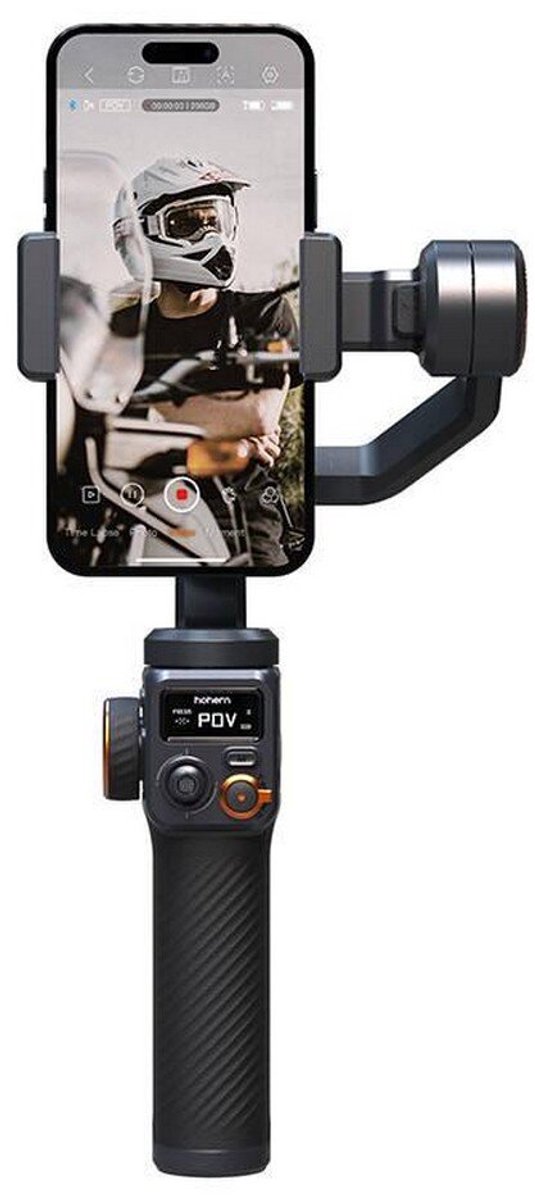 Hohem iSteady M6 – Premium smartphone gimbal – iSteady 7.0 stabilisatie en diverse assen – Telefoon stabilizer met tripod — Batterij gaat 18 uur mee – Zwart