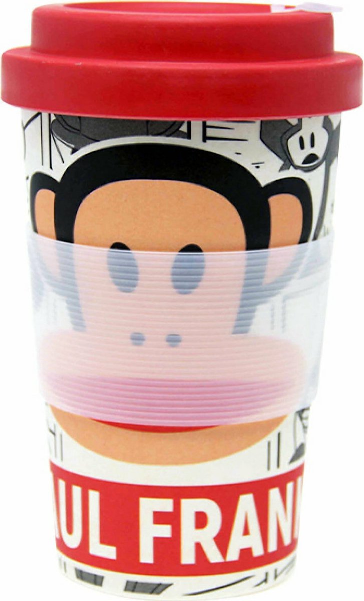 BAMBOE MOK PAUL FRANK COMIC MET ROOD DEKSEL 350ML