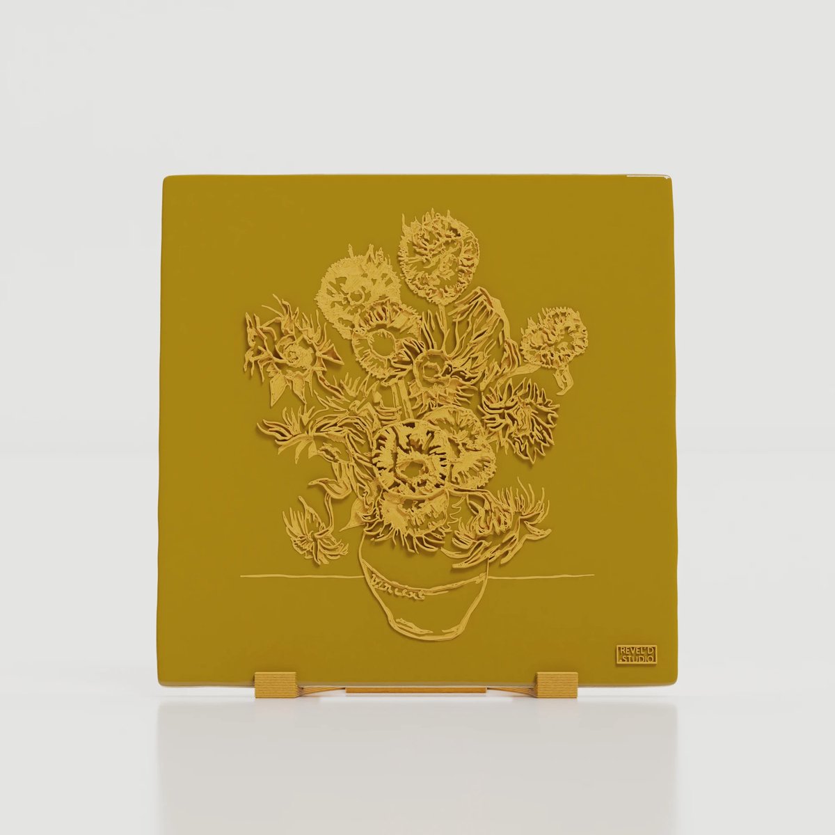 Zonnebloemen – Van Gogh – Oude Meesters – Tegel (3D- Print)