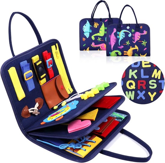 2 PCS Montessori Kids Learning Viltbord - Montessori - 4-laags druk bord - Non-woven - Educatief speelgoed voor kinderen van 1-4 jaar2