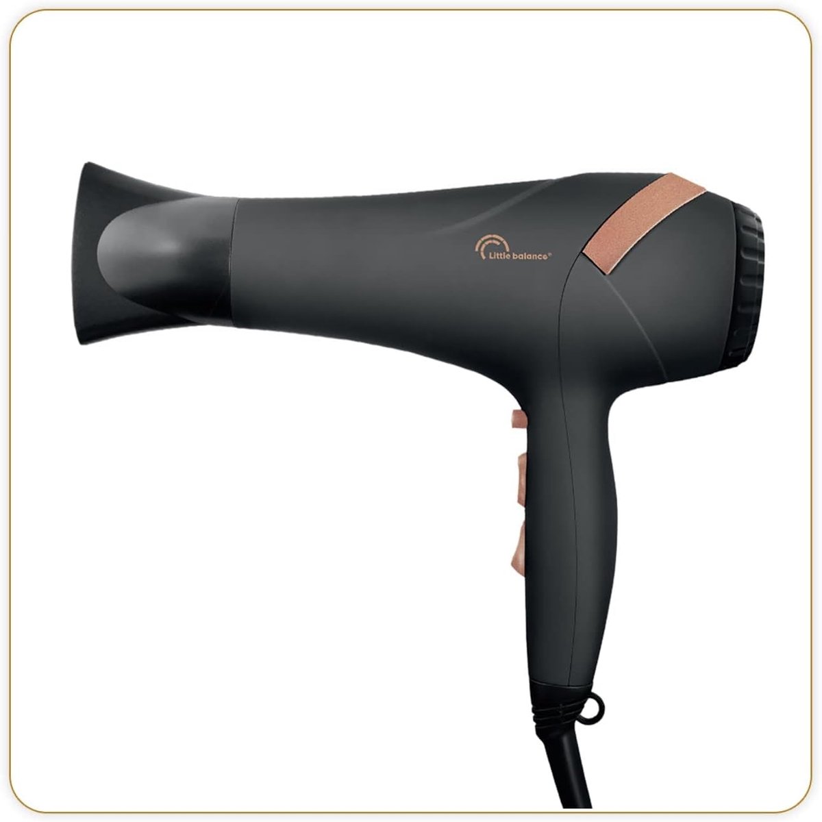 Haardroger met Ionentechnologie - 2200 W, 3 Temperaturen, 2 Snelheden, Zwart